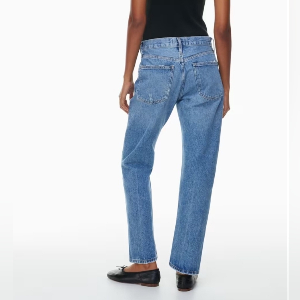 Agolde Classic Blue Denim Jeans - Picture 10 of 12